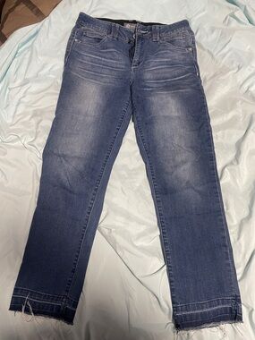 Democracy Women's Slim Straight Blue Washed Jeans